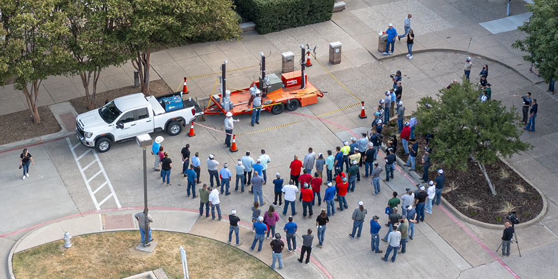 CoServ's Energy Education Team did an Arcing Demonstration at the Excavation Safety Day in Plano. Photos by KEN OLTMANN