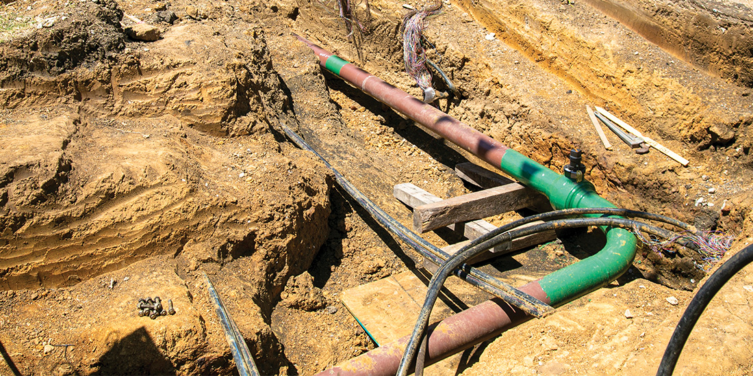 Natural gas line work in Flower Mound (taken on FM 1171 near Shiloh Road). Photos by NICHOLAS SAKELARIS