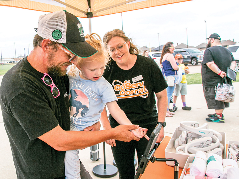 The CoServ Corral appeared at seven events throughout our service area this year. Photo by NICHOLAS SAKELARIS