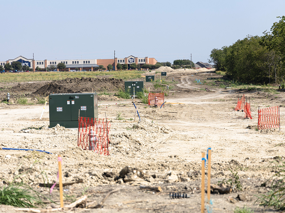 Electrical infrastructure has been installed, including several switch gears that will serve future apartments. 